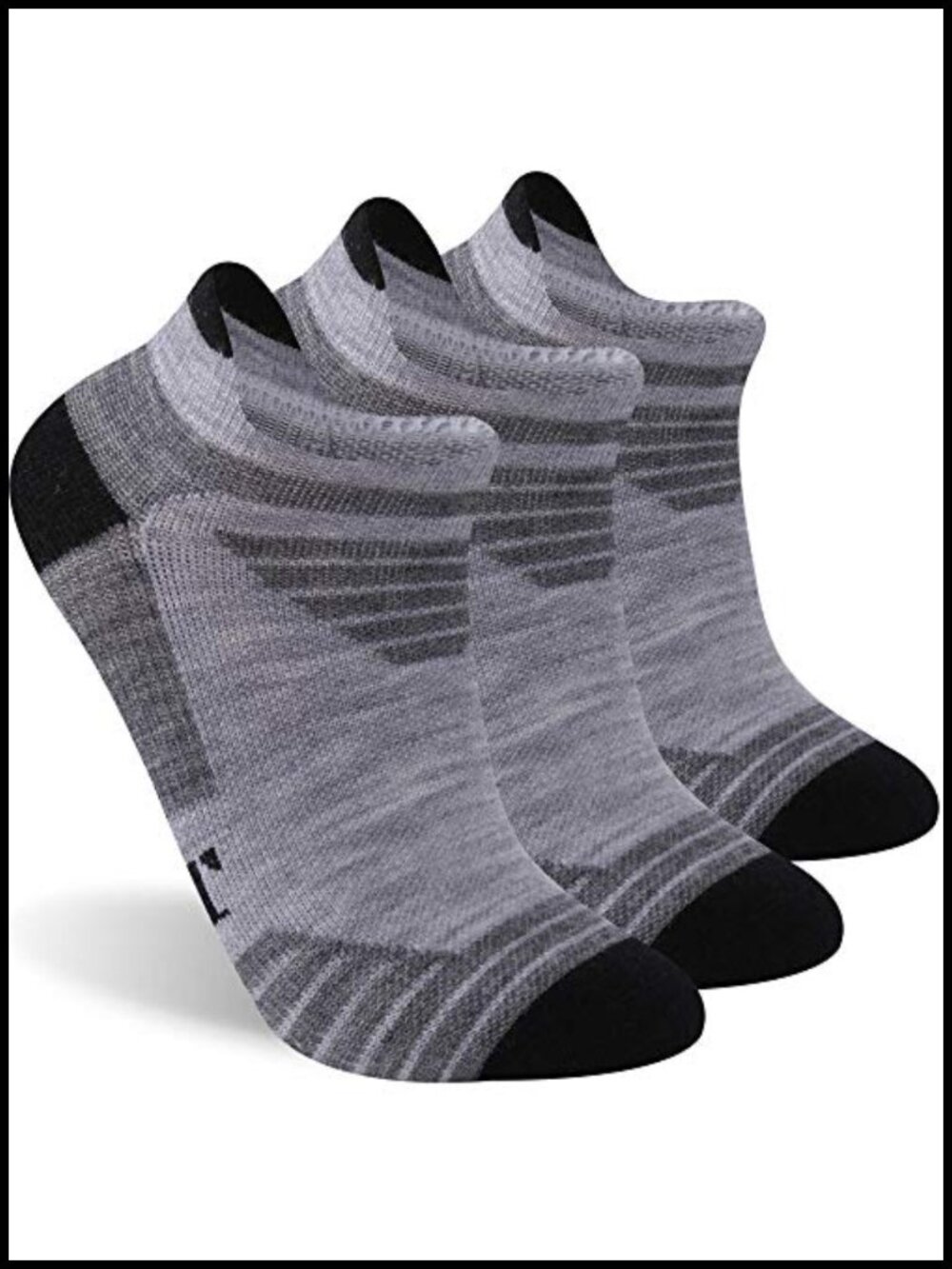 Merino Wool Athletic Breathable Low Cut Ankle Socks 3 Pairs